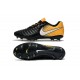 Botas de fútbol Nike Tiempo Legend VII Botas de Tacos Negro Blanco Amarillo