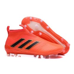 Zapatos de fútbol adidas Ace 17+ Purecontrol FG Naranja Solar Negro Core Rojo Solar