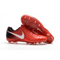 Botas de fútbol Nike Tiempo Legend VII FG Para Hombre Rojo Negro Blanco