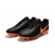 Zapatillas de fútbol Baratas Nike Tiempo Legend VII FG Negro Laser Naranja