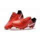 Botas de fútbol Nike Tiempo Legend VII FG Para Hombre Rojo Negro Blanco