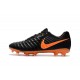 Zapatillas de fútbol Baratas Nike Tiempo Legend VII FG Negro Laser Naranja