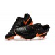 Zapatillas de fútbol Baratas Nike Tiempo Legend VII FG Negro Laser Naranja