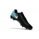 Botas Baratas Nike Tiempo Legend VII FG Negro Azul Blanco
