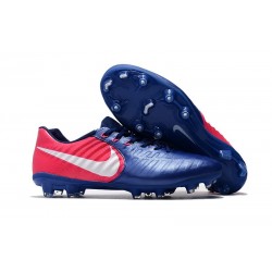 Botas de fútbol Nike Tiempo Legend VII FG Para Hombre Azul Rosado