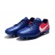 Botas de fútbol Nike Tiempo Legend VII FG Para Hombre Azul Rosado