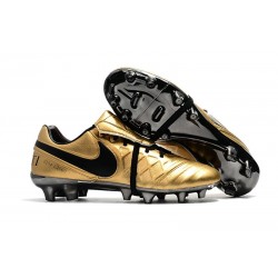 Botas Baratas Nike Tiempo Legend VII FG Nike Tiempo Totti X Roma Oro Negro