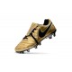 Botas Baratas Nike Tiempo Legend VII FG Nike Tiempo Totti X Roma Oro Negro