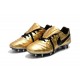 Botas Baratas Nike Tiempo Legend VII FG Nike Tiempo Totti X Roma Oro Negro