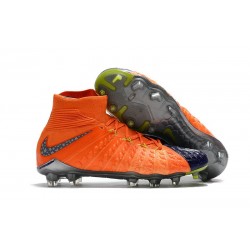 Botas Baratas Nike Hypervenom Phantom III DF FG Azul Royal Cromo Carmesí total