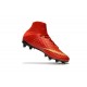 Botas Baratas Nike Hypervenom Phantom III DF FG Rojo Oro