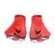 Zapatillas de fútbol Nike Hypervenom Phantom III DF FG Rojo Negro 