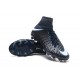 Zapatillas de fútbol Nike Hypervenom Phantom III DF FG Negro Blanco Azul