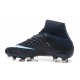 Zapatillas de fútbol Nike Hypervenom Phantom III DF FG Negro Blanco Azul