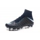 Zapatillas de fútbol Nike Hypervenom Phantom III DF FG Negro Blanco Azul