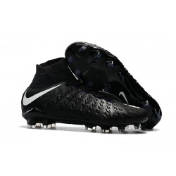Zapatos de fútbol Nike Hypervenom Phantom III DF FG para Hombre Negro Blanco