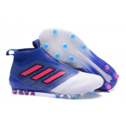 Zapatos de fútbol adidas Ace 17+ Purecontrol FG Azul Rojo Blanco