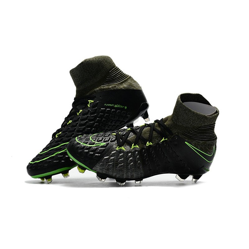 de fútbol Nike Hypervenom III DF FG para Negro Volt