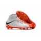 Zapatillas de fútbol Nike Hypervenom Phantom III DF FG Blanco Naranja Negro