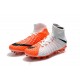 Zapatillas de fútbol Nike Hypervenom Phantom III DF FG Blanco Naranja Negro