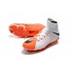 Zapatillas de fútbol Nike Hypervenom Phantom III DF FG Blanco Naranja Negro