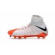 Zapatillas de fútbol Nike Hypervenom Phantom III DF FG Blanco Naranja Negro