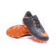 Nuevo Tacón de fútbol Nike HyperVenom Phantom III FG Negro Naranja