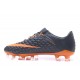 Nuevo Tacón de fútbol Nike HyperVenom Phantom III FG Negro Naranja