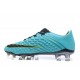 Tacos de futbol para Hombre Nike HyperVenom Phantom III FG Azul Aqua Blanco Volt