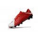 Botas de fútbol Baratas Nike HyperVenom Phantom III FG Rojo Blanco Negro