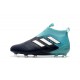 Zapatos de fútbol adidas Ace 17+ Purecontrol FG Negro Blanco Azul
