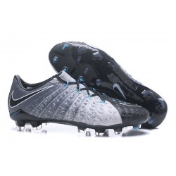 Zapatillas de fútbol Nike HyperVenom Phantom III FG Negro Gris