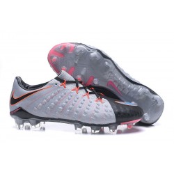 Botas de fútbol Baratas Nike HyperVenom Phantom III FG Negro Gris Rosa