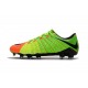 Tacos de futbol para Hombre Nike HyperVenom Phantom III FG Verde Naranja Negro