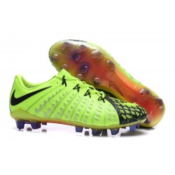 Tacos de futbol para Hombre Nike HyperVenom Phantom III FG Negro Verde Naranja
