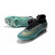 Nuevo Botas de fútbol Nike Mercurial Superfly VI Club Ronaldo FG Azul Turquesa Dorado Negro