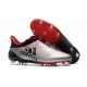 Botas de fútbol Adidas X 17+ Purespeed FG Hombre Plateado Rojo Negro