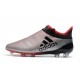 Botas de fútbol Adidas X 17+ Purespeed FG Hombre Plateado Rojo Negro