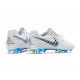 Botas de fútbol Nike Tiempo Legend VII Elite FG Para Hombre Blanco Gris Azul