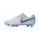 Botas de fútbol Nike Tiempo Legend VII Elite FG Para Hombre Blanco Gris Azul