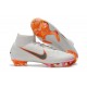 Zapatillas de fútbol Nike Mercurial Superfly VI 360 Elite FG Para Hombre Blanco Gris Naranja
