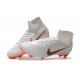 Zapatillas de fútbol Nike Mercurial Superfly VI 360 Elite FG Para Hombre Blanco Gris Naranja