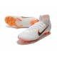 Zapatillas de fútbol Nike Mercurial Superfly VI 360 Elite FG Para Hombre Blanco Gris Naranja
