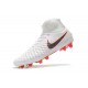 Nuevo Baratas Botas de fútbol Nike Magista Obra 2 FG Blanco Gris Crimson