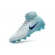 Zapatillas de fútbol Nike Magista Obra II FG Blanco Azul