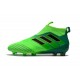 Zapatos de fútbol adidas Ace 17+ Purecontrol FG Verde Negro