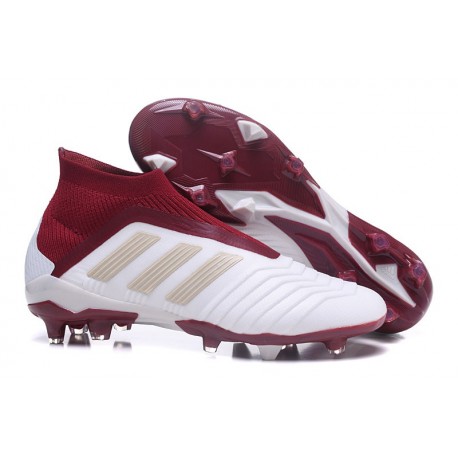 Nuevo Botas de fútbol Adidas Predator 18+ FG Blanco Rojo