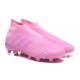 Zapatillas de fútbol Adidas Predator 18+ FG Para Hombre Rosa