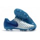 Botas de fútbol Nike Tiempo Legend VII Botas de Tacos Azul Plateado