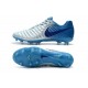 Botas de fútbol Nike Tiempo Legend VII Botas de Tacos Azul Plateado
